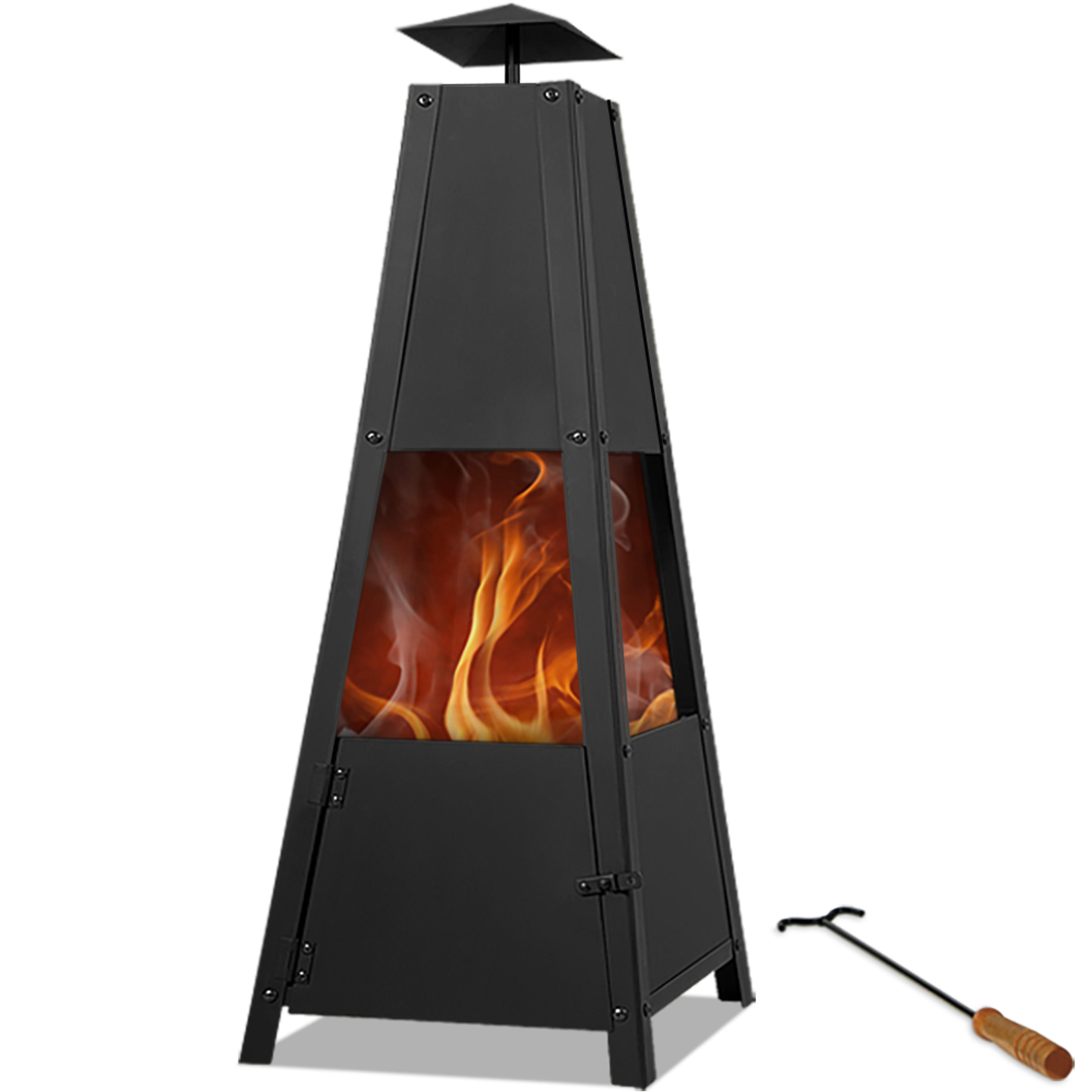 Brasero jardin 'Pyramide' ultra design cheminée de jardin
