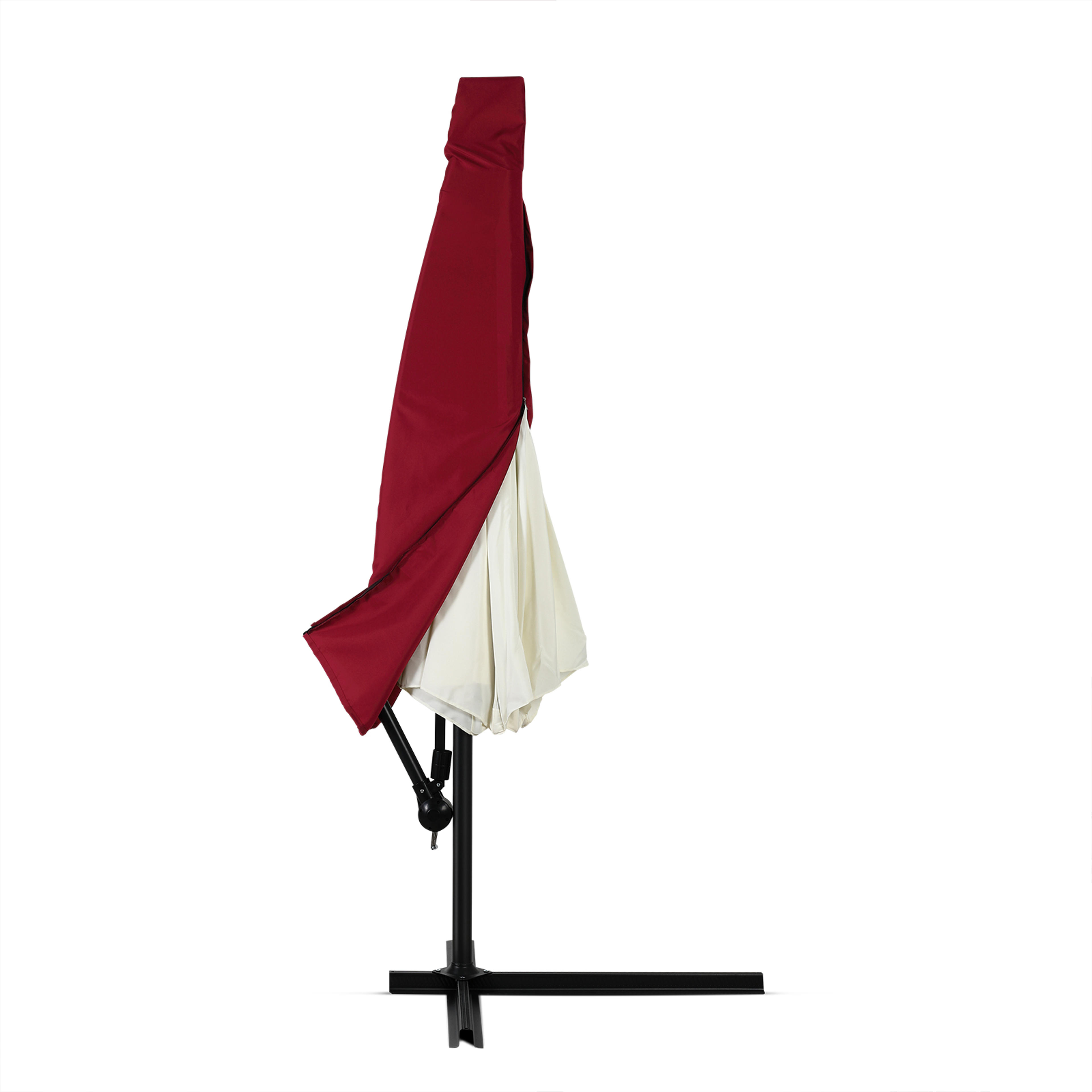 Housse pour parasol à~3 rouge en polyester