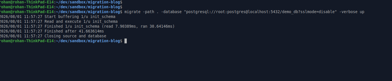 Run migration