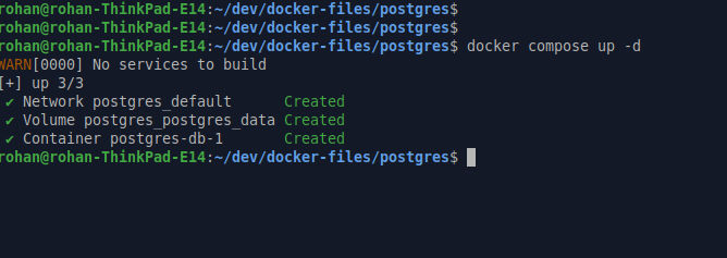 Start PostgreSQL