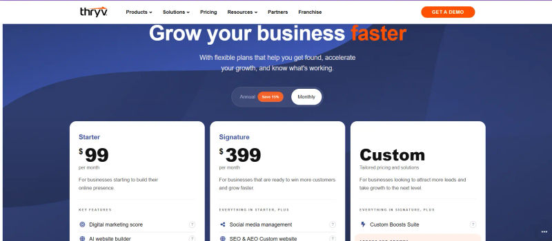 Thryv Pricing