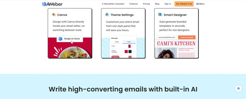 Aweber Communications Features
