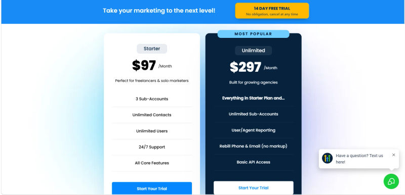 HighLevel | Pricing