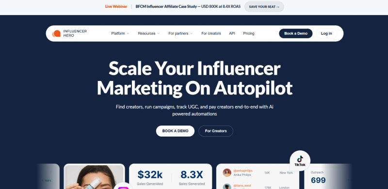 Influencer Hero | Home