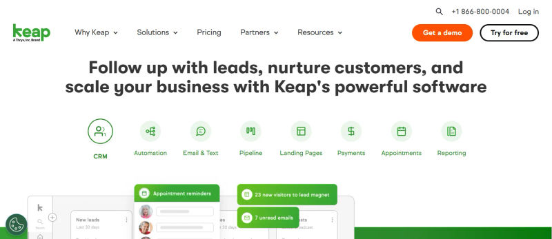 Keap Features