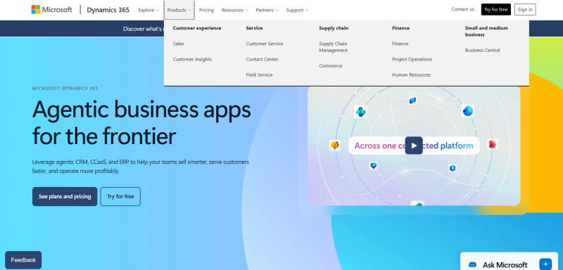 Dynamics 365 | Products
