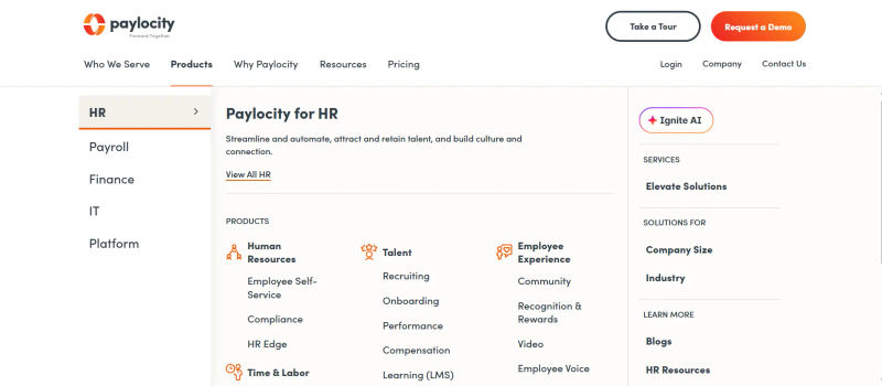 Paylocity Products