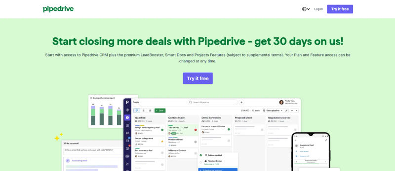 Pipedrive Home