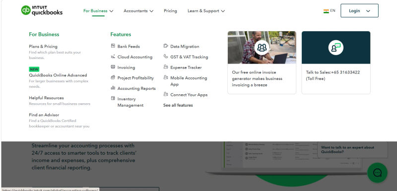Quickbooks | Features