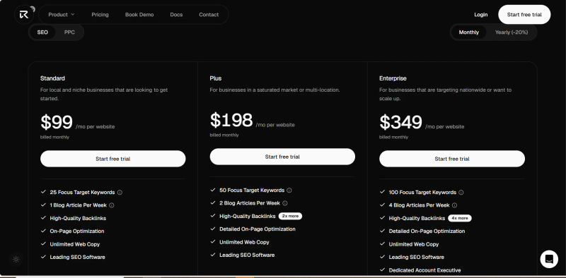 Ranked AI | Pricing