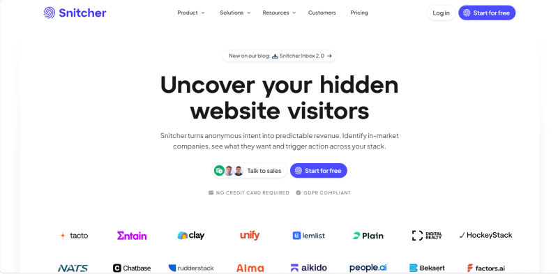 Snitcher | Home