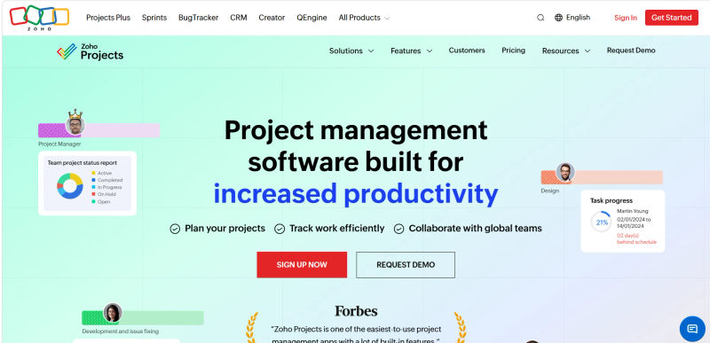 zoho Projects | Home
