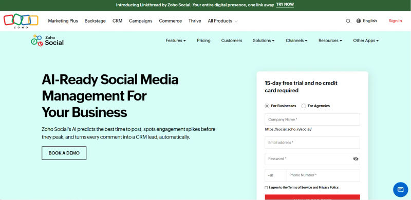 Zoho Social | Home