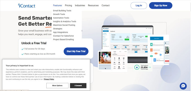 iContact | Features