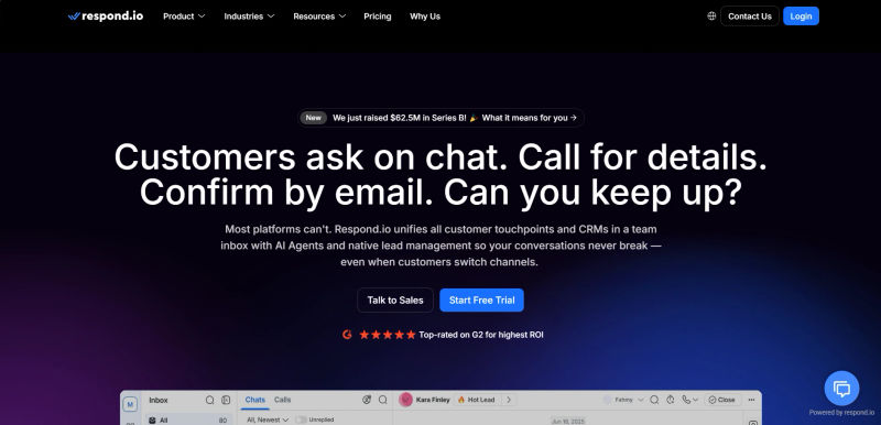 respond.io Home