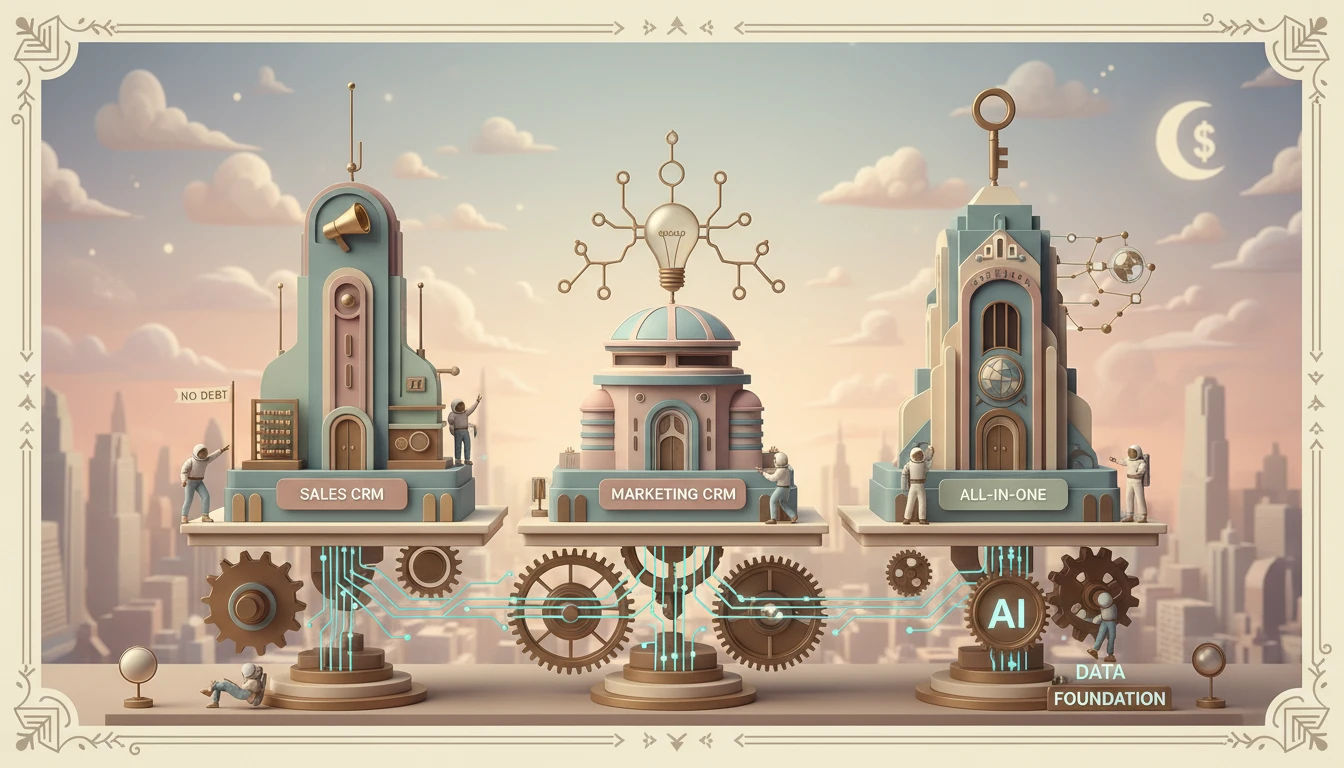 Sales CRM vs. Marketing CRM vs. All-in-One: The 2026 Revenue Architecture Guide