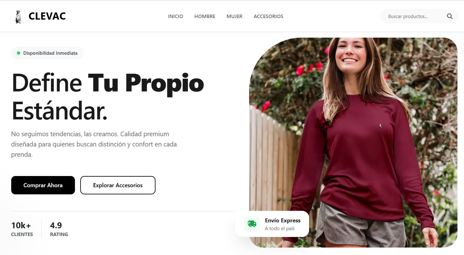 Captura de CLEVAC Store