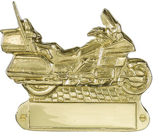 Messing naamplaatjes met MOTORFIETS GOLDWING