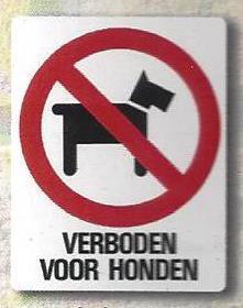 Verboden voor honden