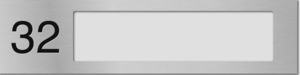 Aluminium naamhouders huisnummer kliksysteem