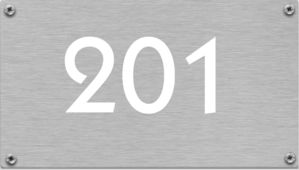 Nummerborden Aluminium