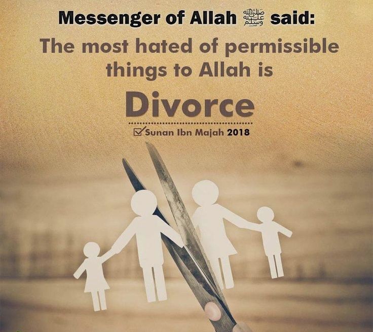 Islamic marriage and divorce concept