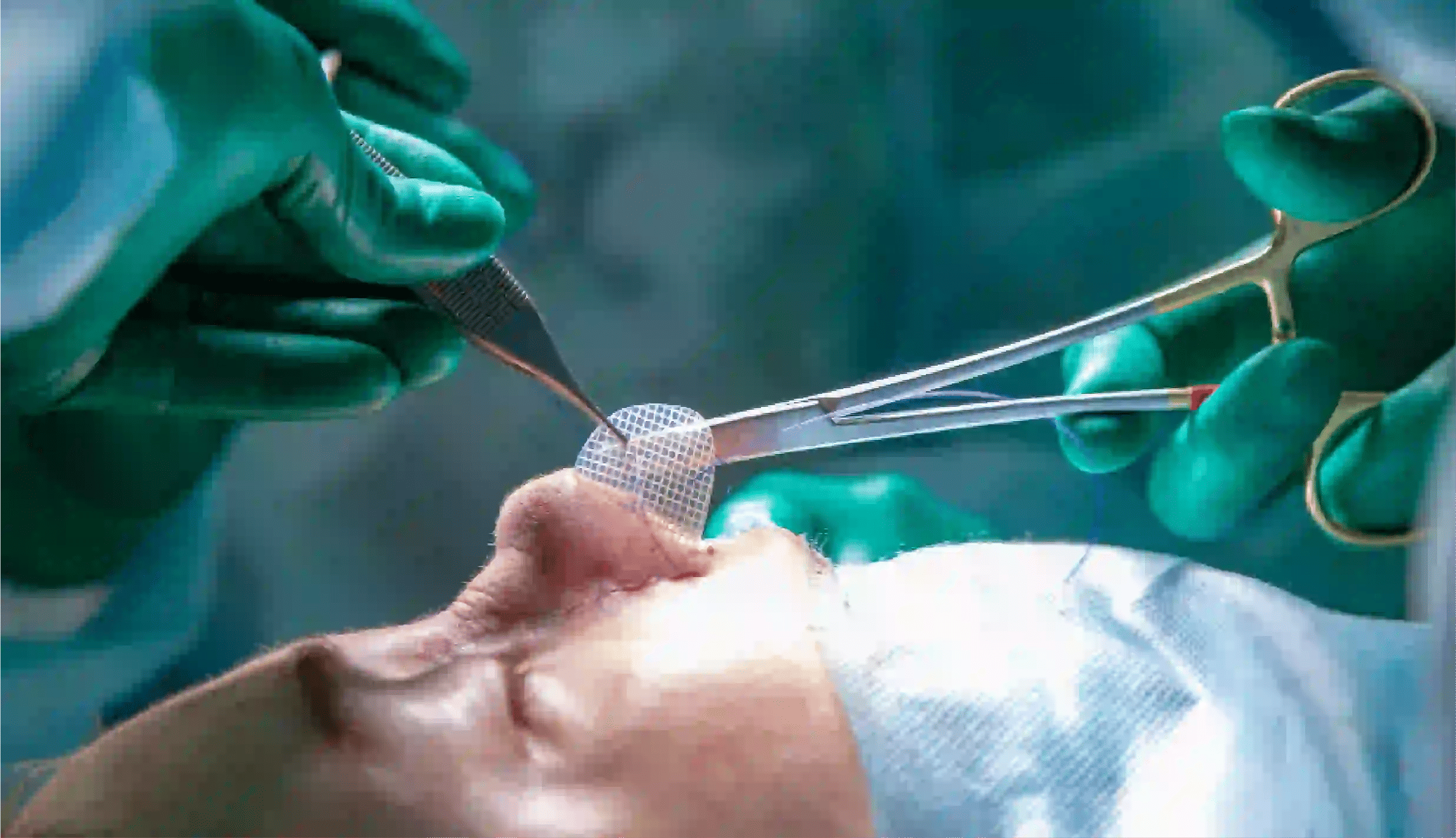 Surgeon in an operating room