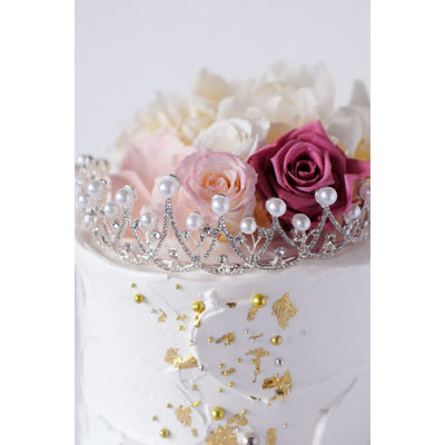 [53] Pearl Tiara cake 3