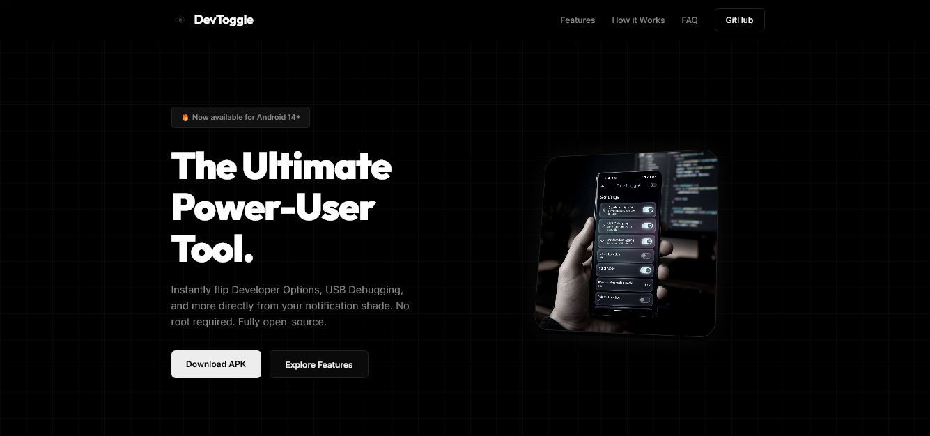 DevToggle Interface Mockup