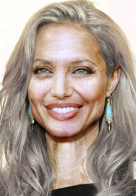 Image Manipulation - Angelina Jolie Aging Gracefully