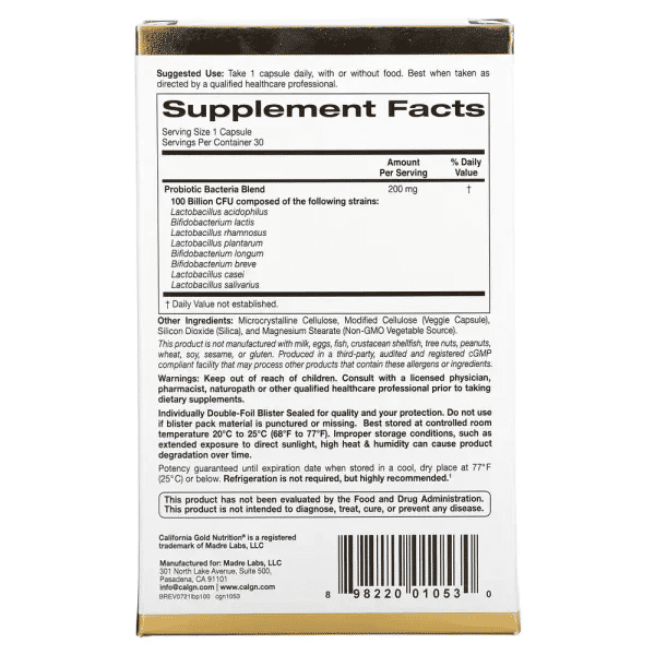 probioticos LactoBif 100 2