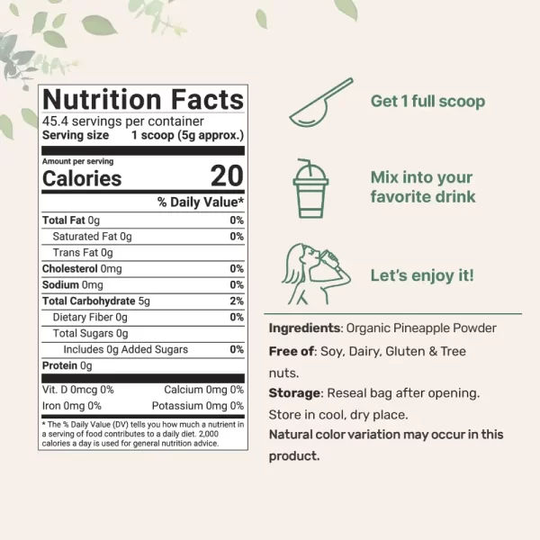 micro ingredients piña organica en polvo 1