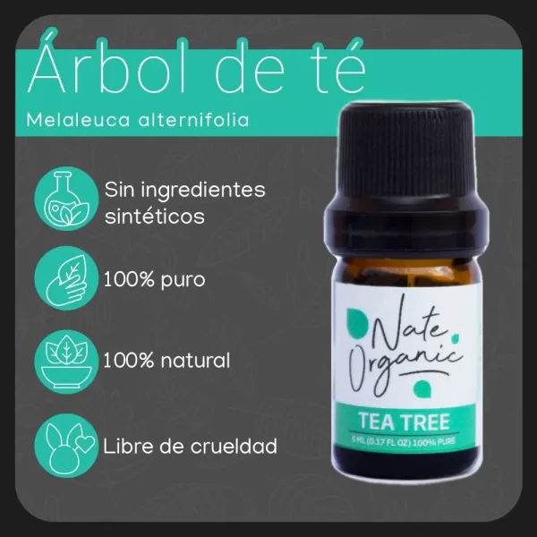 propiedades aceite de arbol de te 5ml nateorganic 1