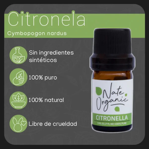 propiedades aceite de citronela 5ml nateorganic 1