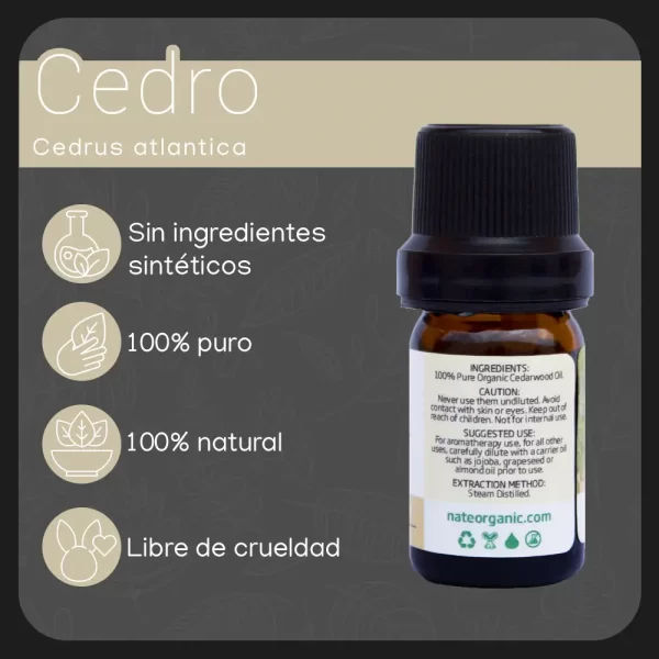 propiedades aceite de cedro 5ml nateorganic 2