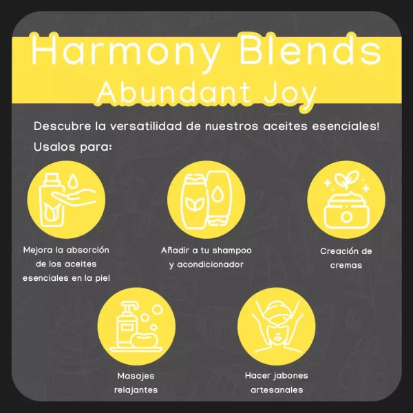 Aceite esencial Abundant Joy 5 ml en ambiente alegre