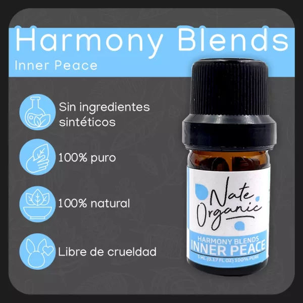 Ingredientes naturales en Aceite esencial Inner Peace 5 ml