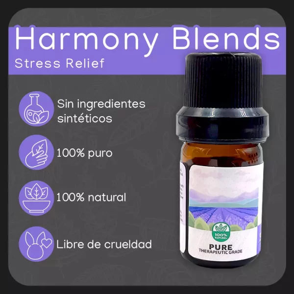 Aplicación de Aceite esencial Stress Relief 5 ml