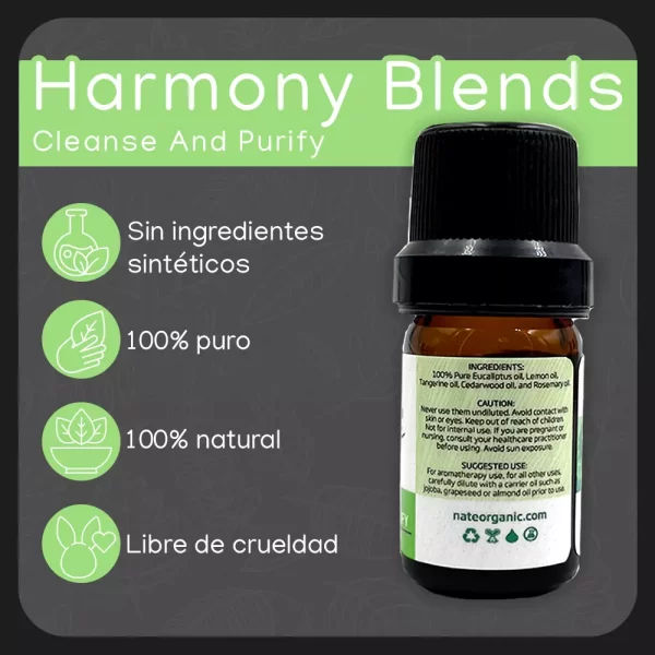 Aplicación de Aceite esencial Cleanse and Purify 5 ml
