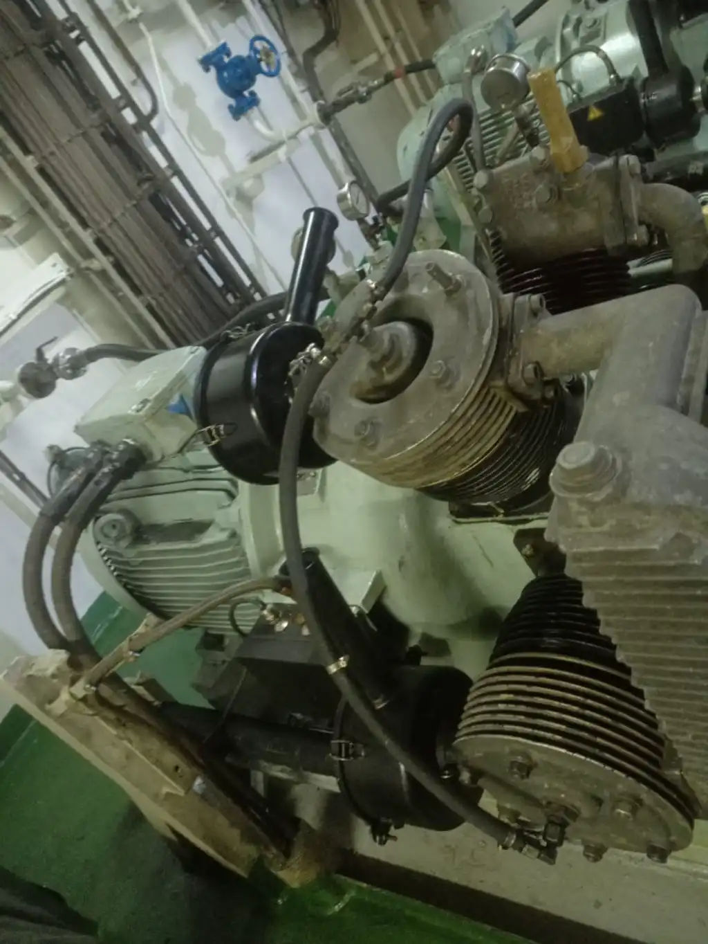 Trouble description: Main air compressor taking longer to fill up Main air bottle compared to other