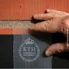 A sample of transparent wood created by scientists at KTH Royal Institute of Technology in Stockholm