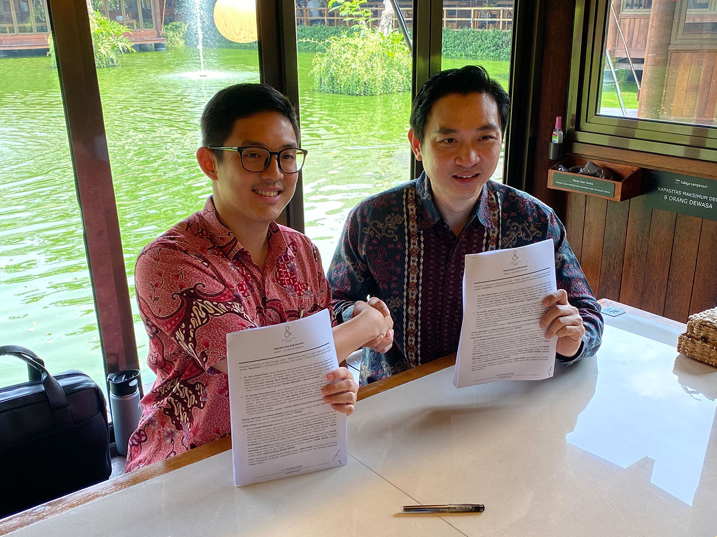 Penandatanganan Kerjasama Damai Putra Group dengan Talaga Sampireun - Damai Putra Group