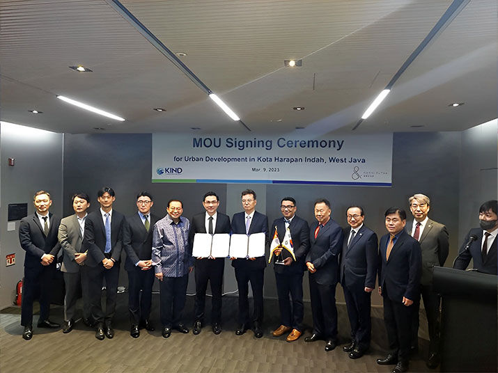 Penandatanganan Nota Kesepahaman (MoU) Dengan Korea Overseas Infrastructure and Urban Development Corporation (KIND) - Damai Putra Group