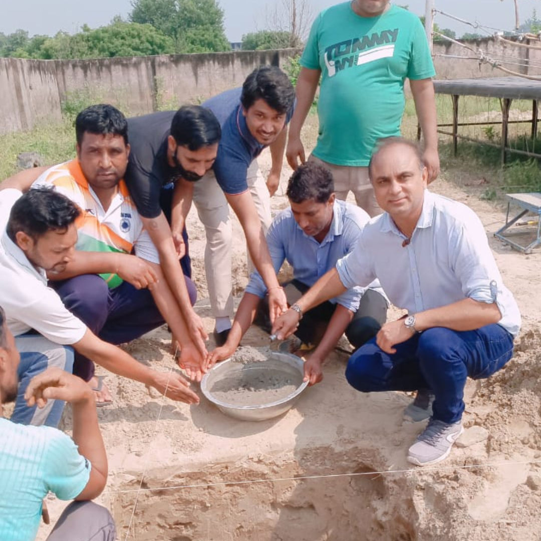 A boxer celebrating a victory.