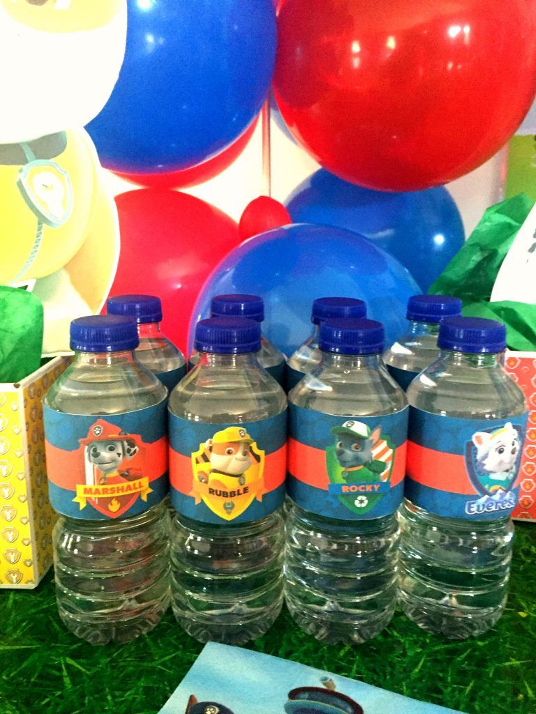 free paw patrol water bottle labels ellierosepartydesigns com