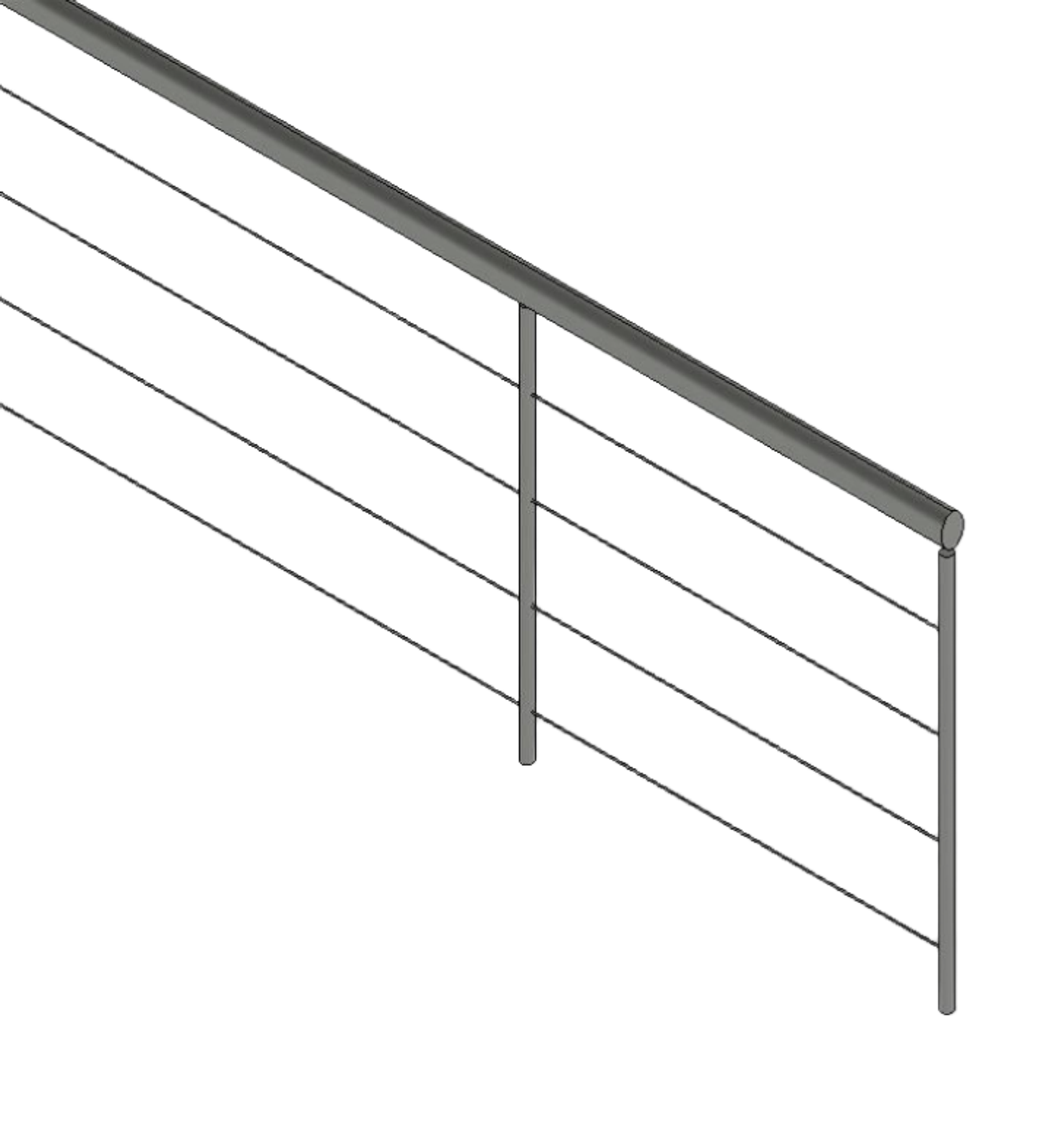 Revit Railing Rounded End Railing Revit Families - Free BIM Download | Boracity