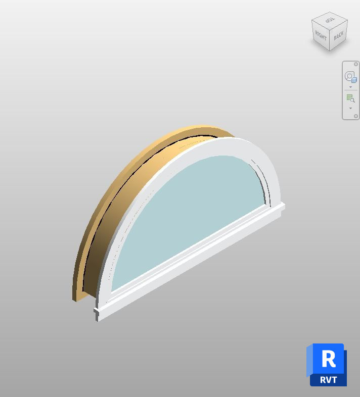 Arched Wood Frame Window - Free Revit Windows Family | Boracity