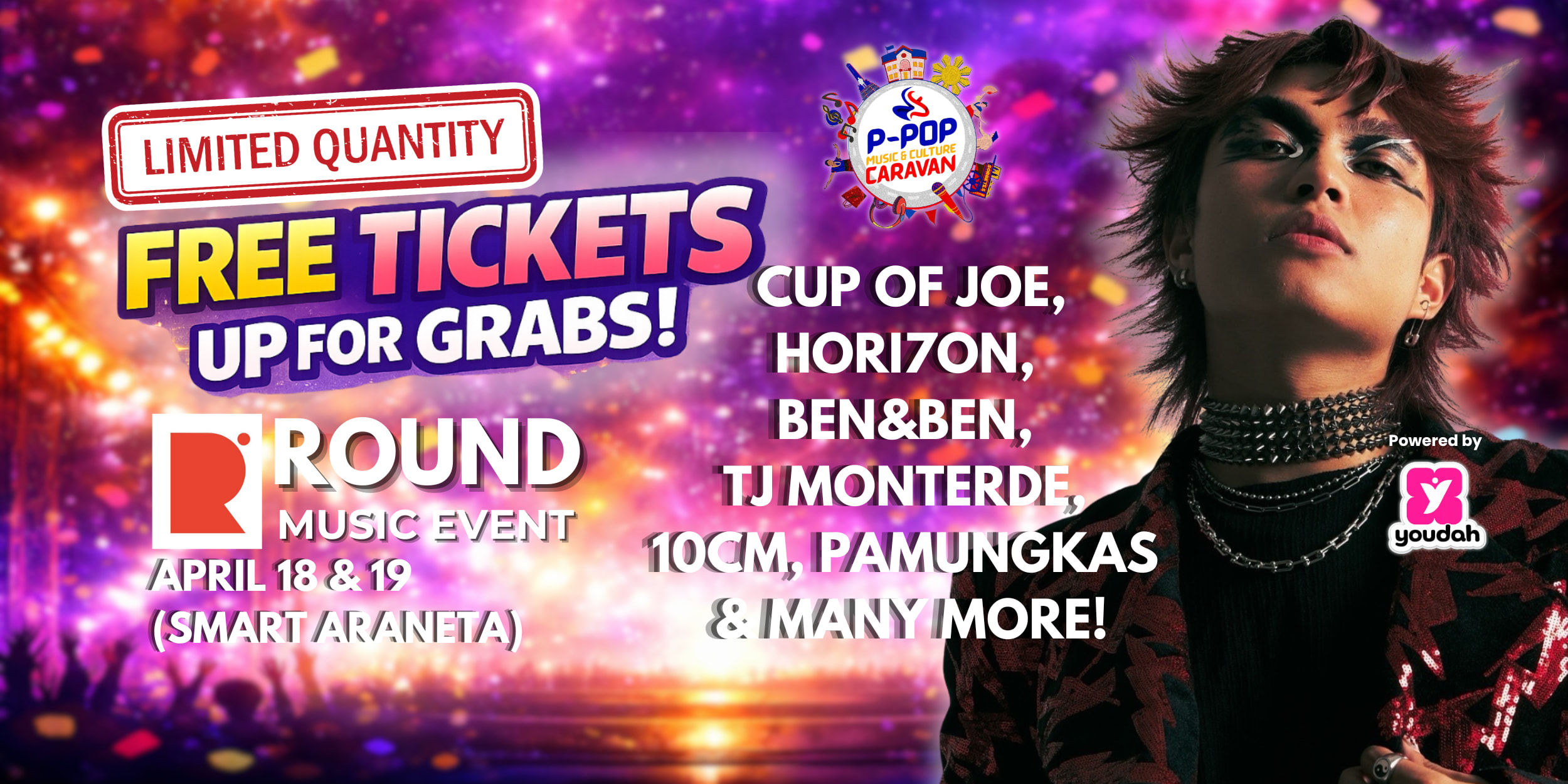 WIN FREE ROUND MUSIC EVENT 2026 Tickets β Limited Tickets Up for Grabs!