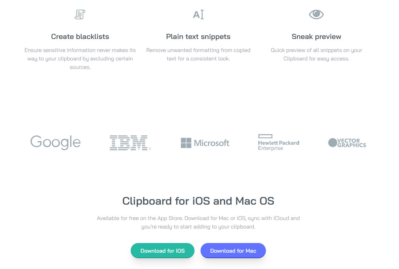 Clipboard project screenshot