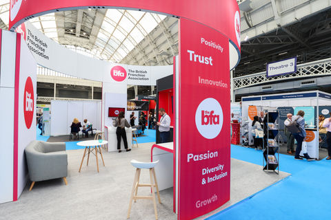 The BFA Exhibition booth